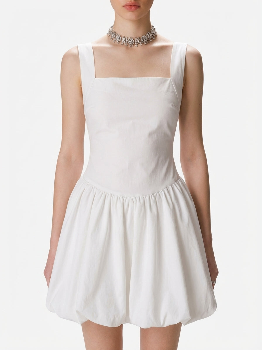 Shirred Waist Cami Mini Dress — Svelte Chic