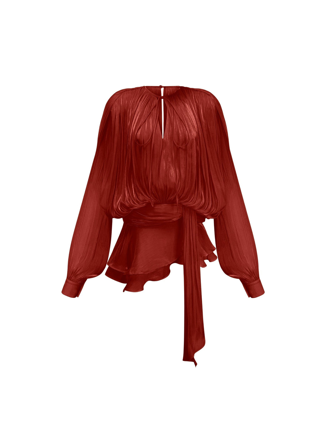 Eugenie Pleated Ruffle Mini Dress — Svelte Chic
