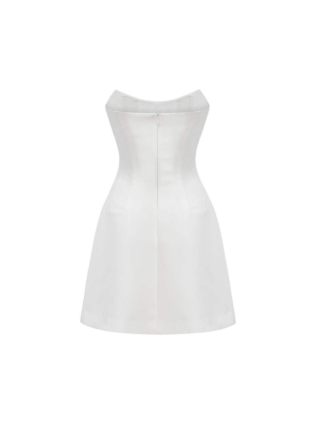Melisande Off-Shoulder Beaded Sleeveless Mini Gown — Svelte Chic