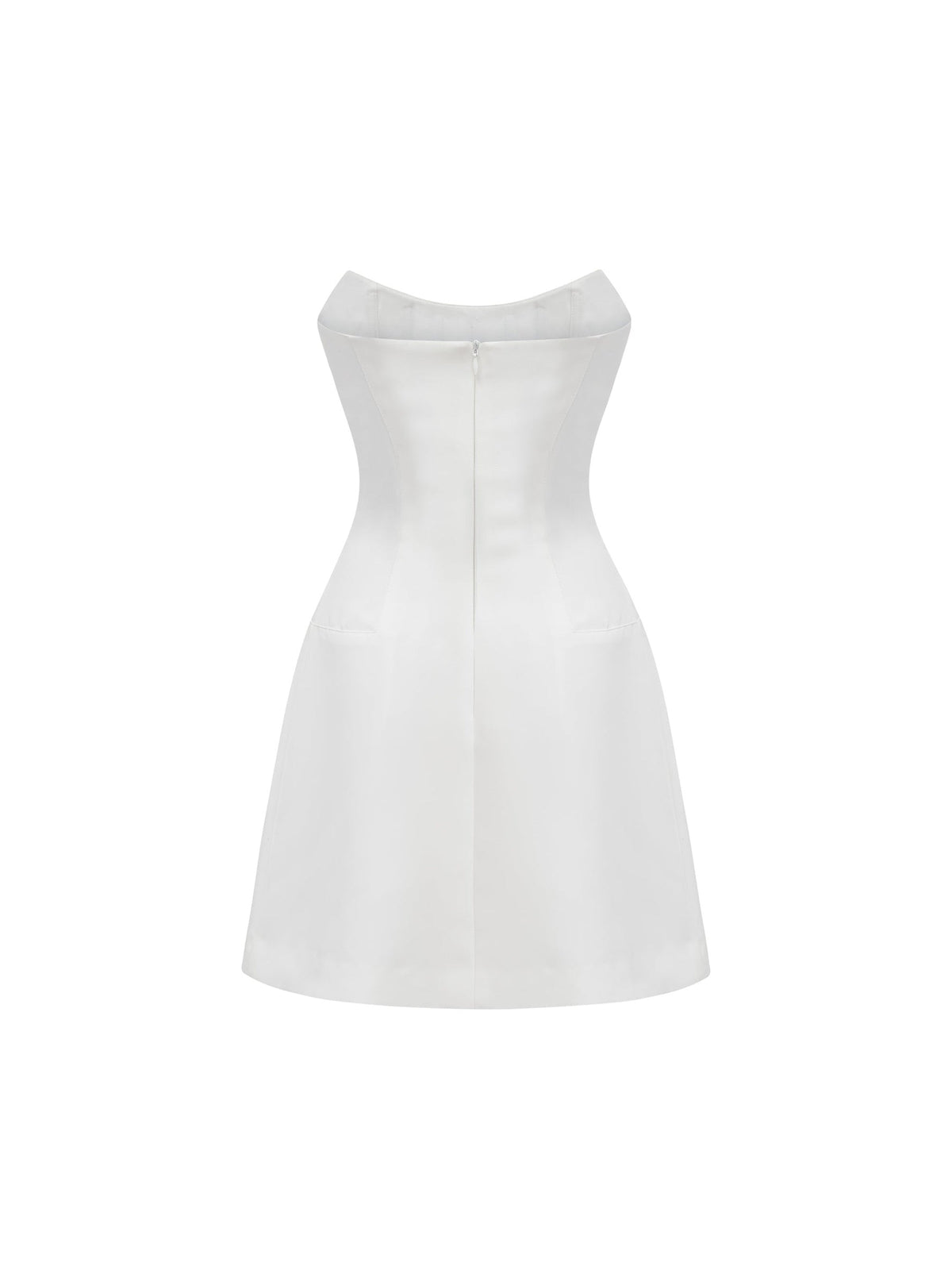 Melisande Off-Shoulder Beaded Sleeveless Mini Gown — Svelte Chic