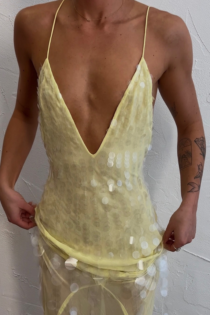 Aaliyah V-Neck Maxi Dress — Svelte Chic