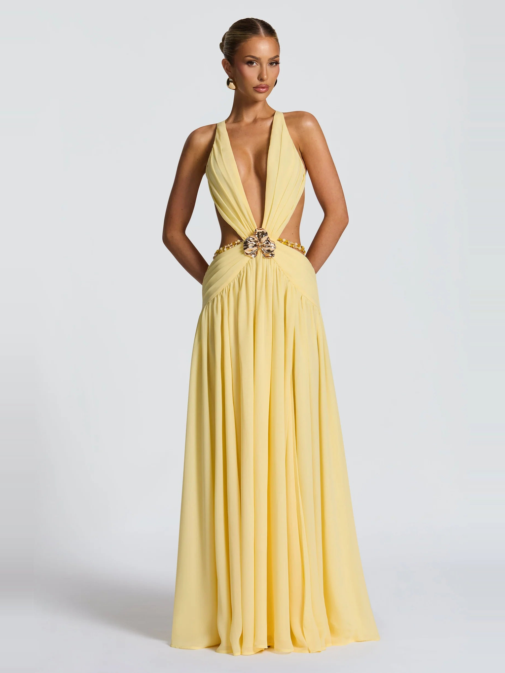 Zolana Halter Maxi Dress — Svelte Chic