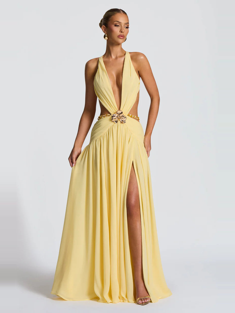 Zolana Halter Maxi Dress — Svelte Chic