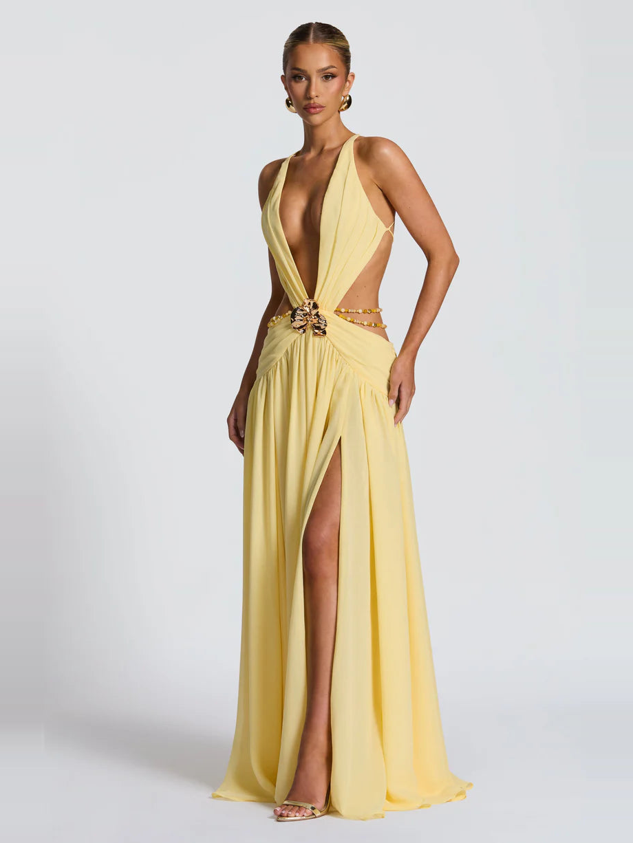 Zolana Halter Maxi Dress — Svelte Chic