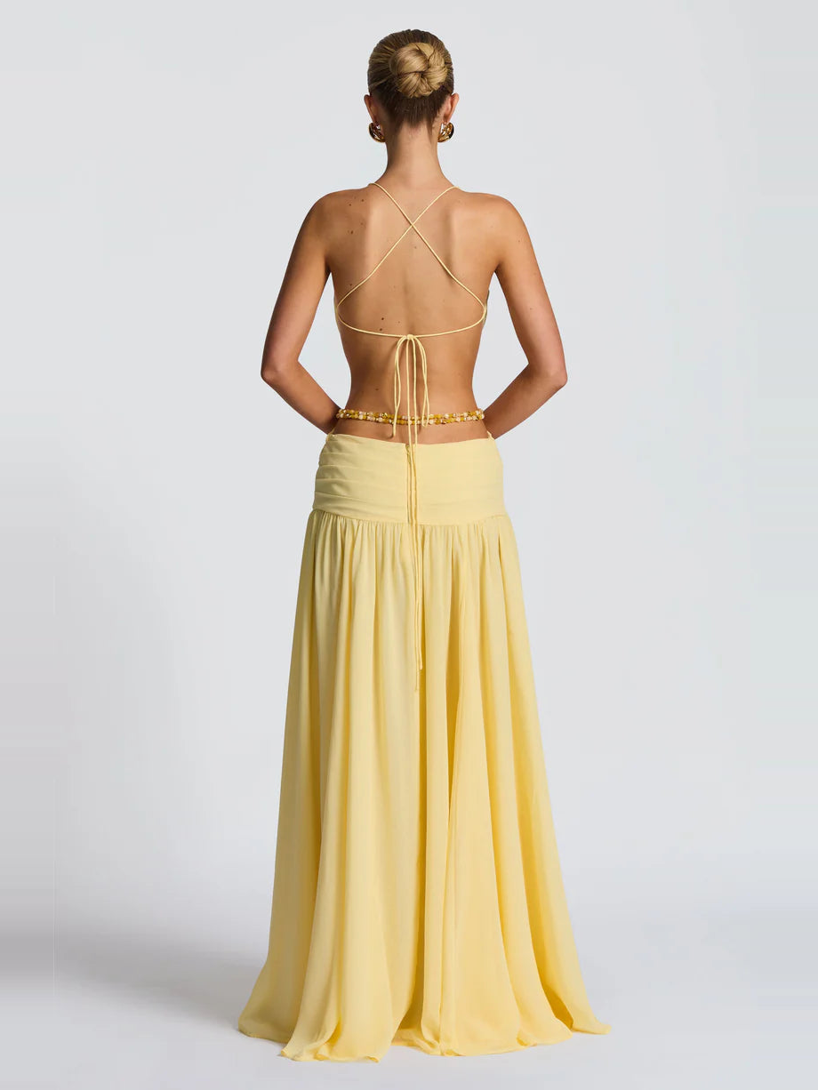 Zolana Halter Maxi Dress — Svelte Chic