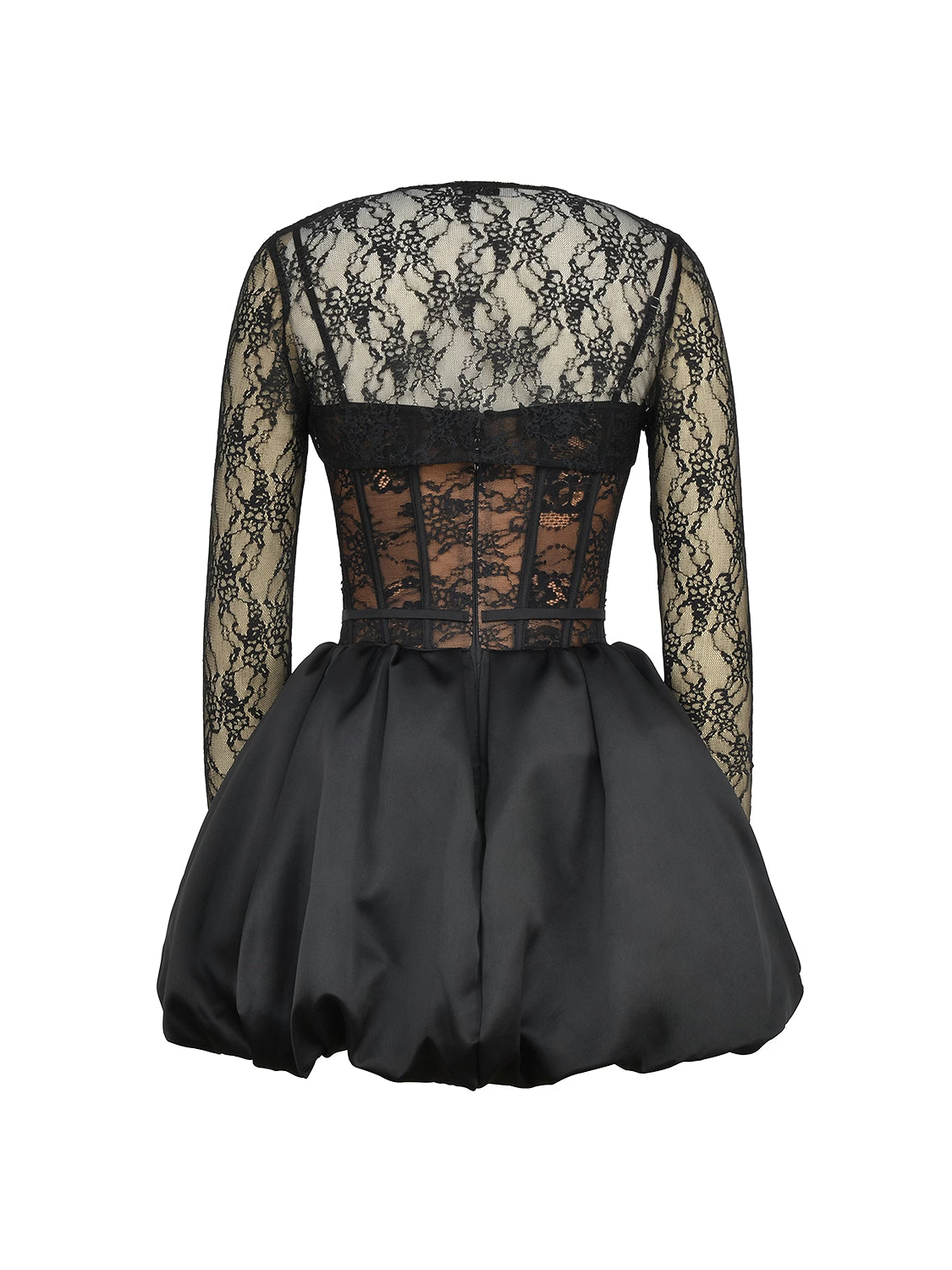 Floral Lace Mini Dress with Detachable Straps — Svelte Chic