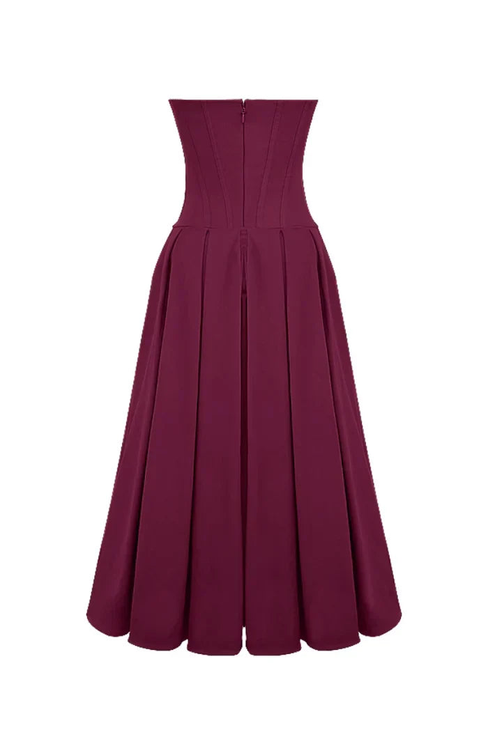 Lorelei Corset Midi Dress — Svelte Chic