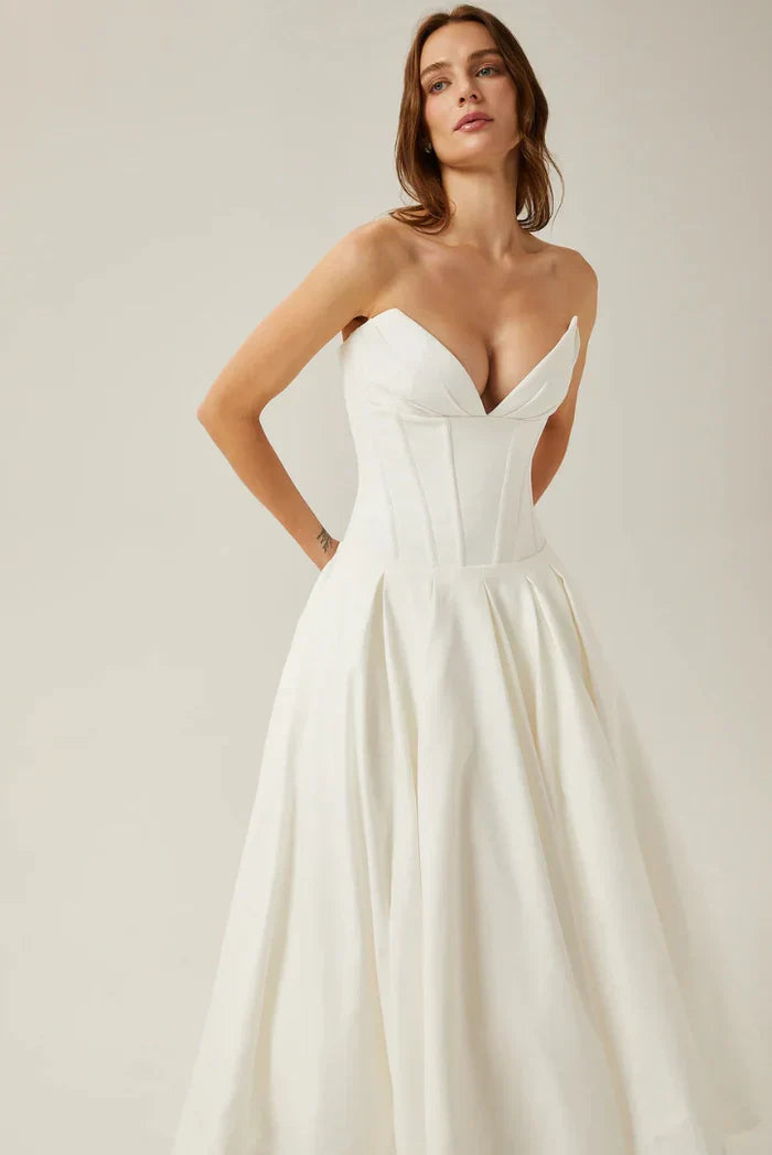 Lorelei Corset Midi Dress — Svelte Chic