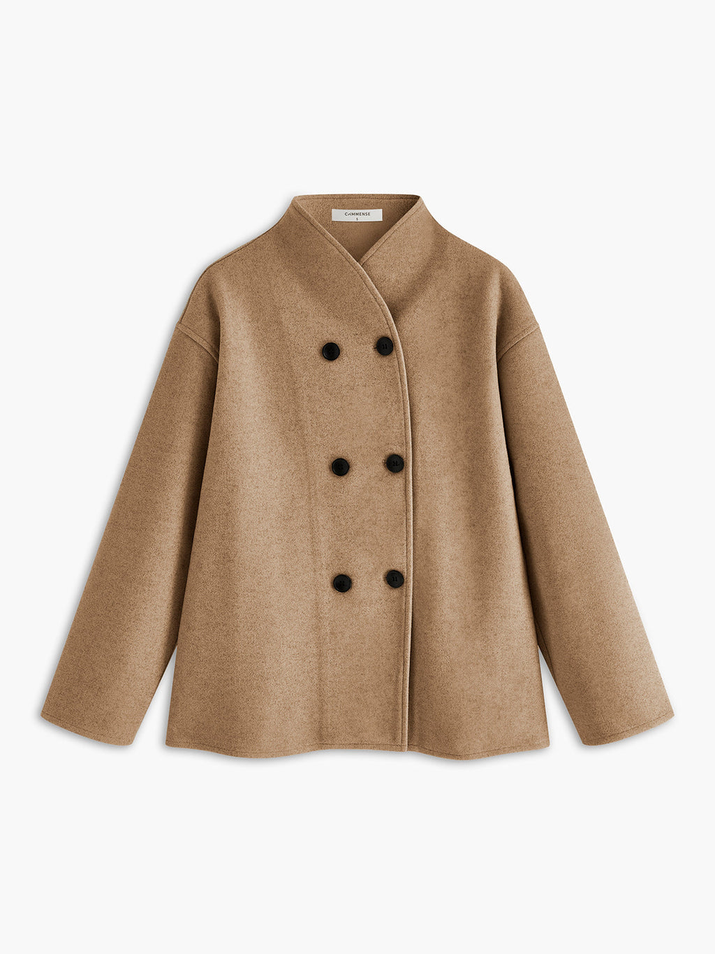 Oversized Double-Breasted Cropped Jacket — Svelte Chic