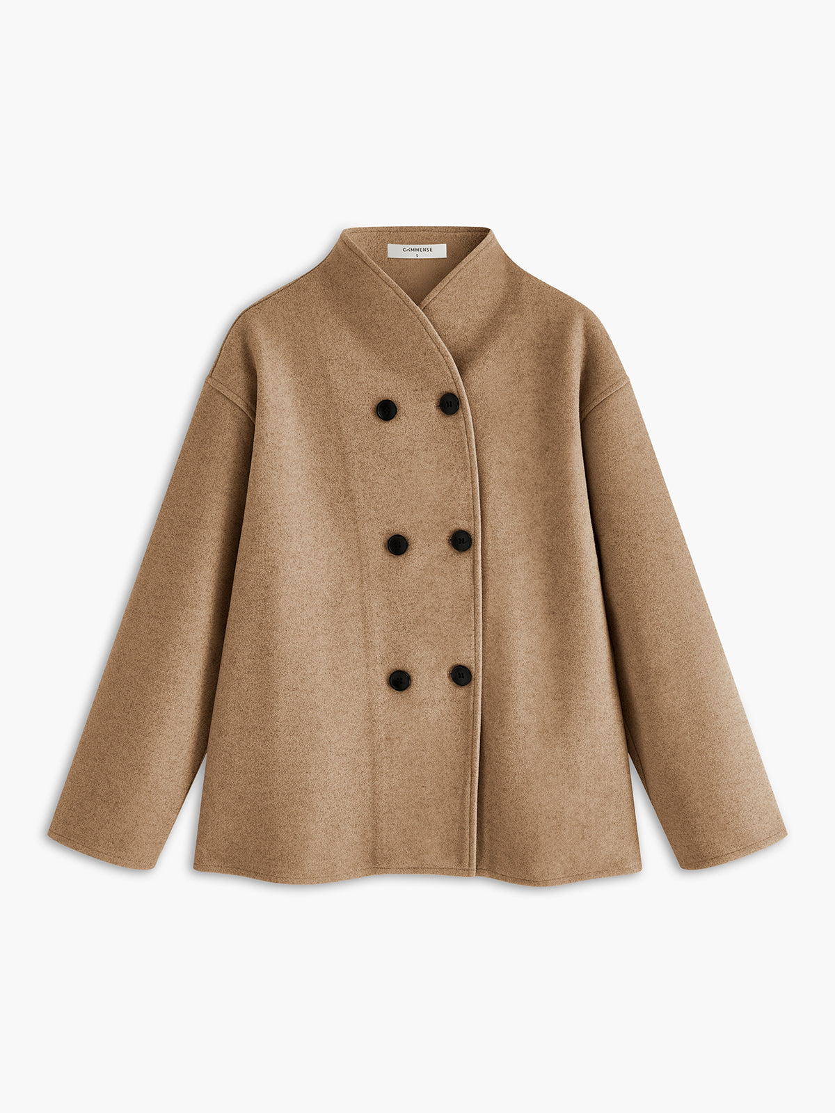 Oversized Double-Breasted Cropped Jacket — Svelte Chic