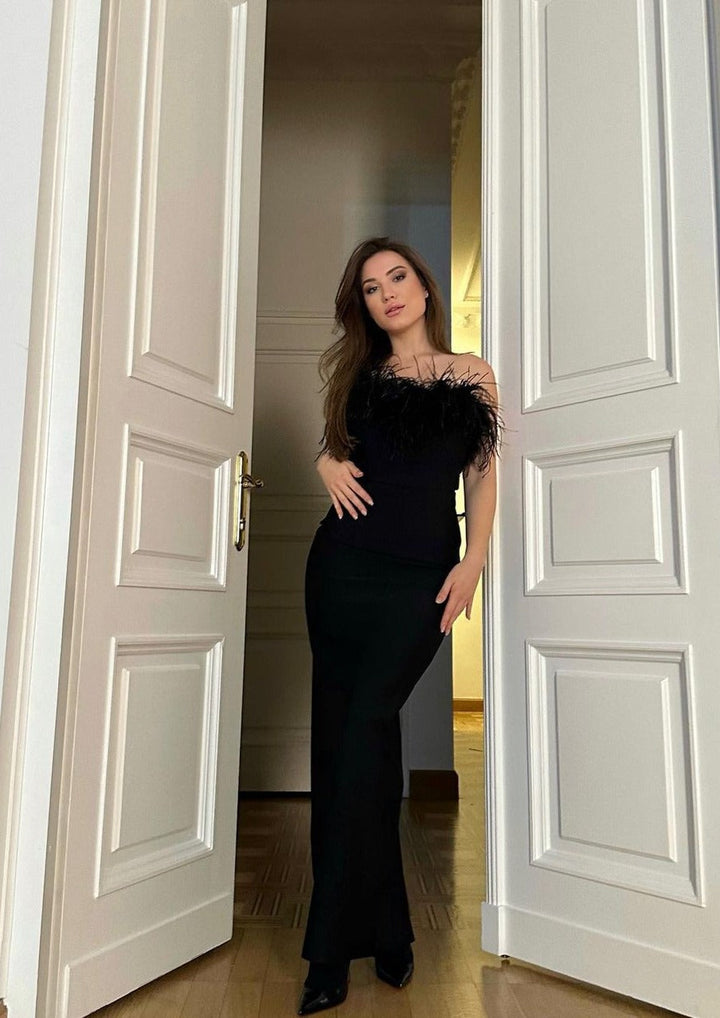 Anastasia | Lüks Tüy Elbise