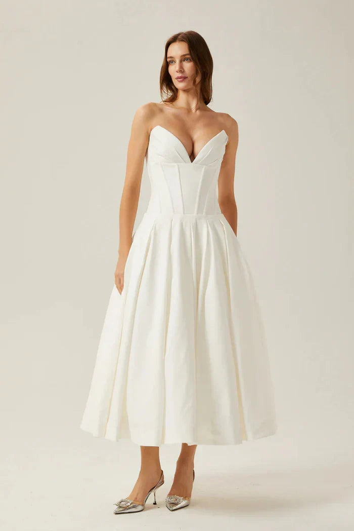 Lorelei Corset Midi Dress — Svelte Chic