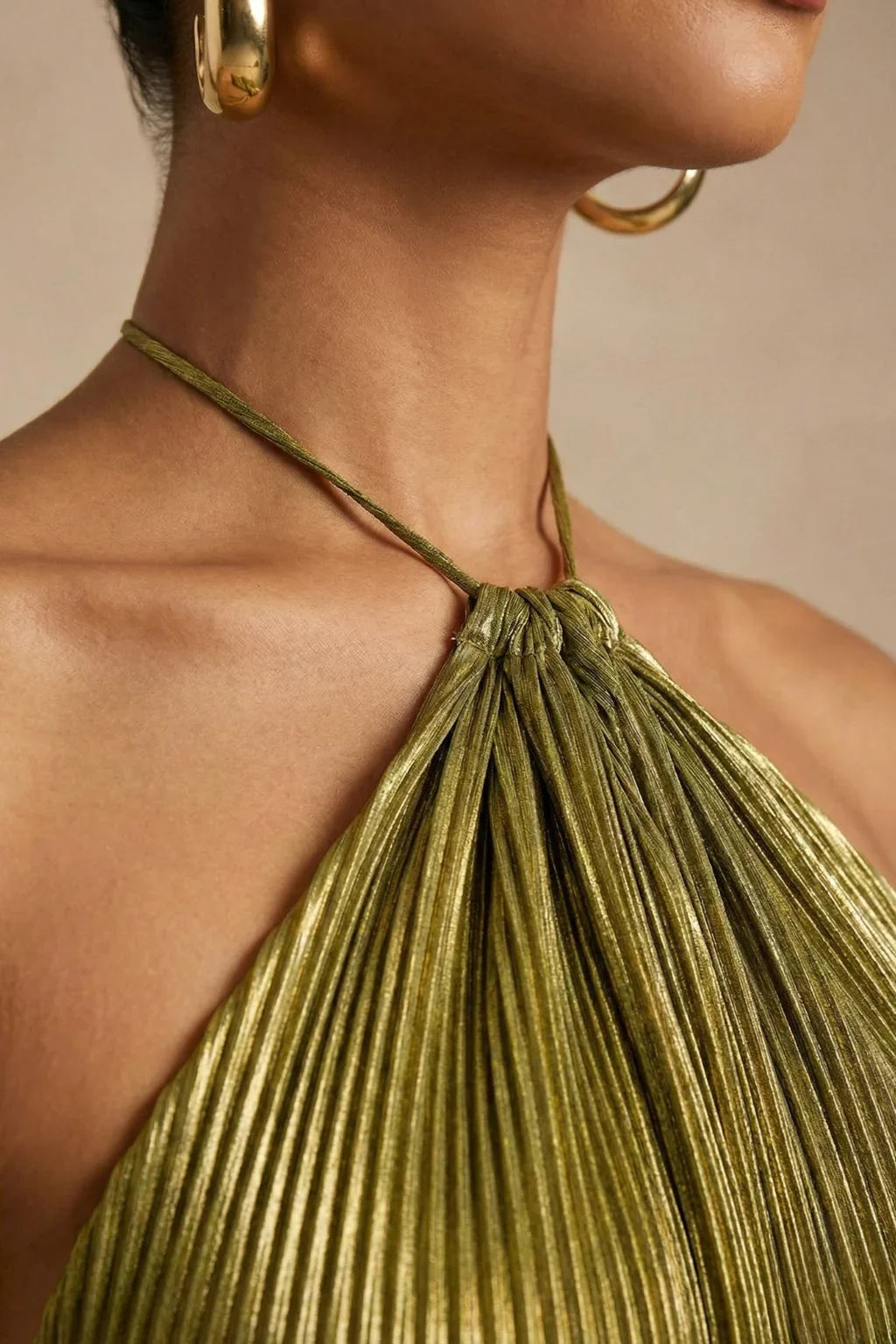 Halter Crossed Neck Maxi Dress — Svelte Chic