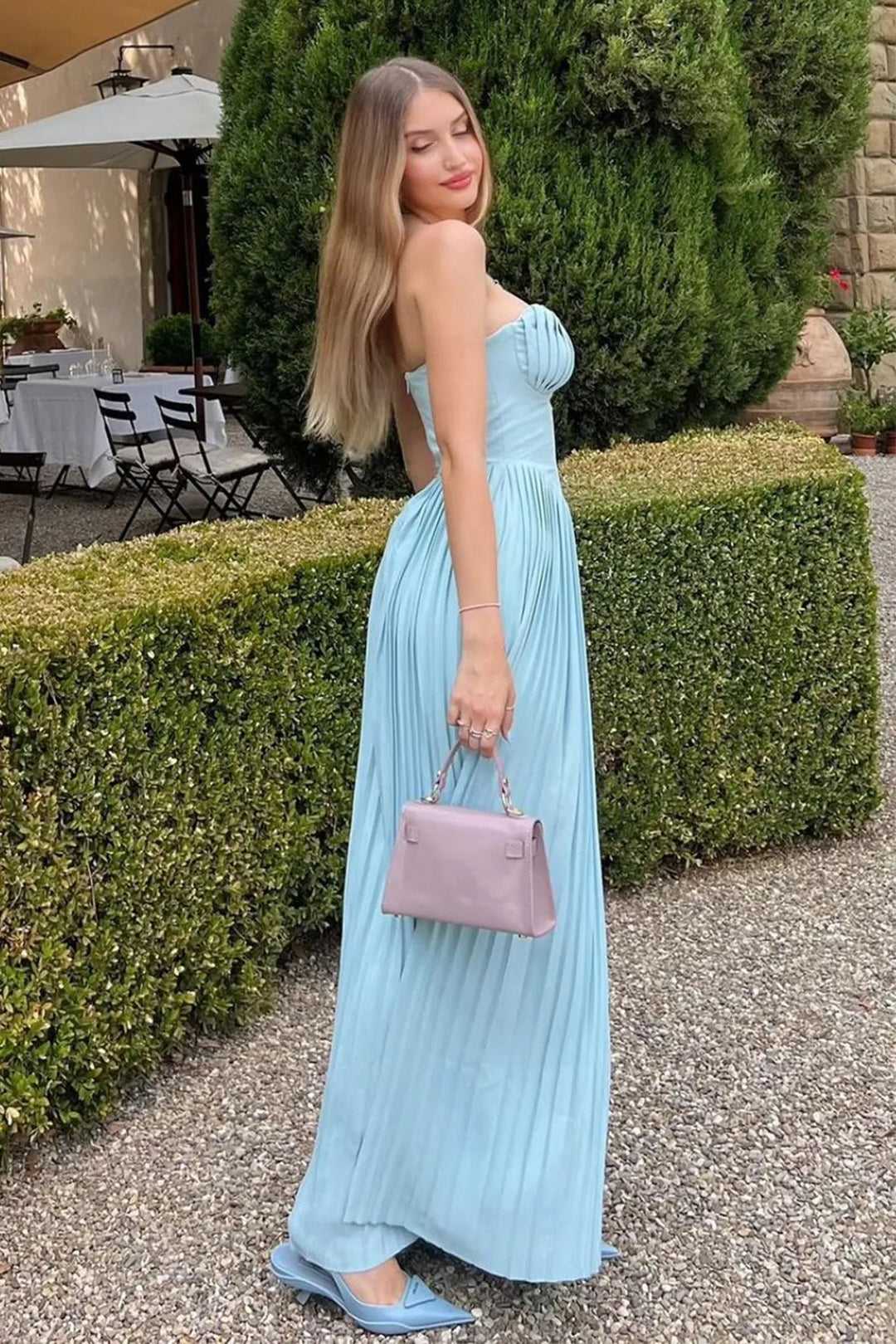 Cora | Straplez Maxi Elbise