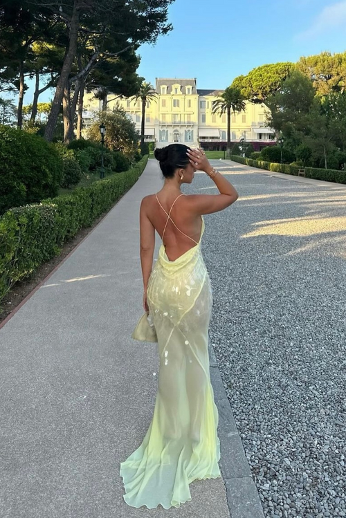 Aaliyah V-Neck Maxi Dress — Svelte Chic