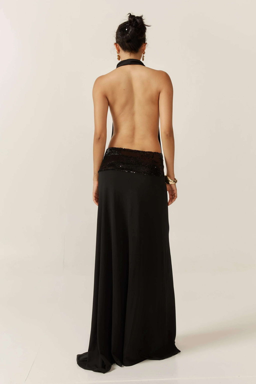 Joanna Halter Backless Midi Dress — Svelte Chic