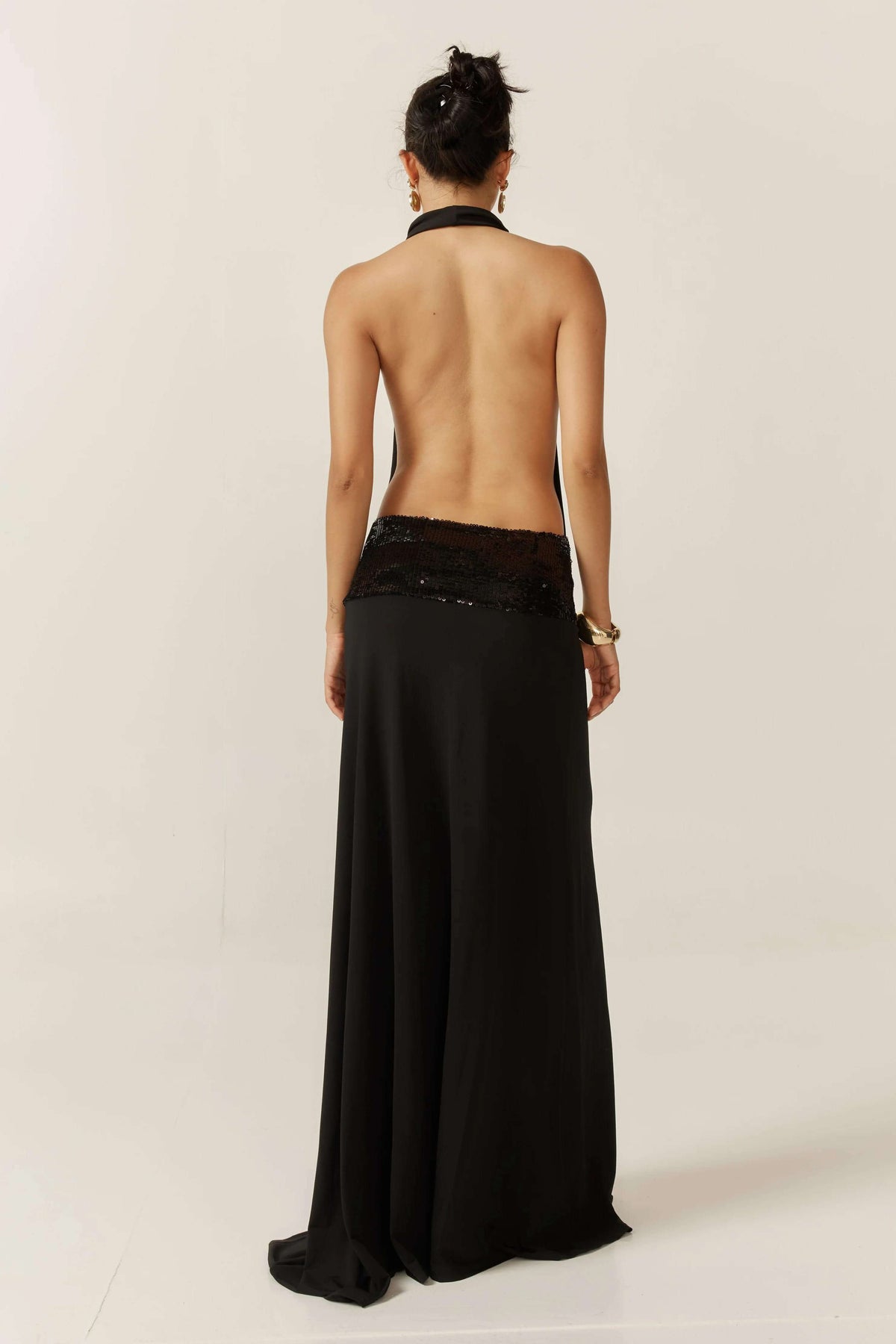 Joanna Halter Backless Midi Dress — Svelte Chic