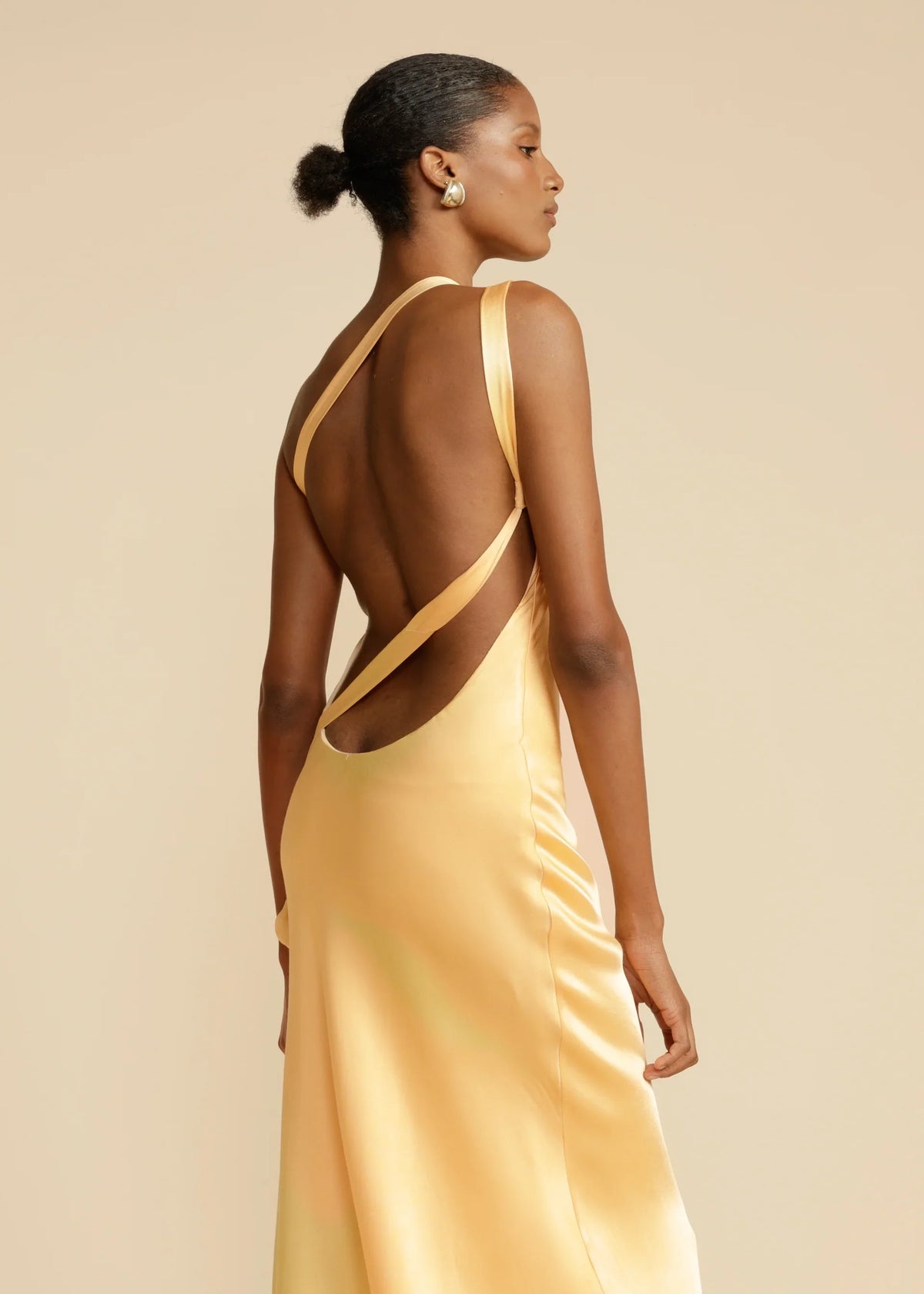 Moonlight Satin One-Shoulder Maxi Dress — Svelte Chic