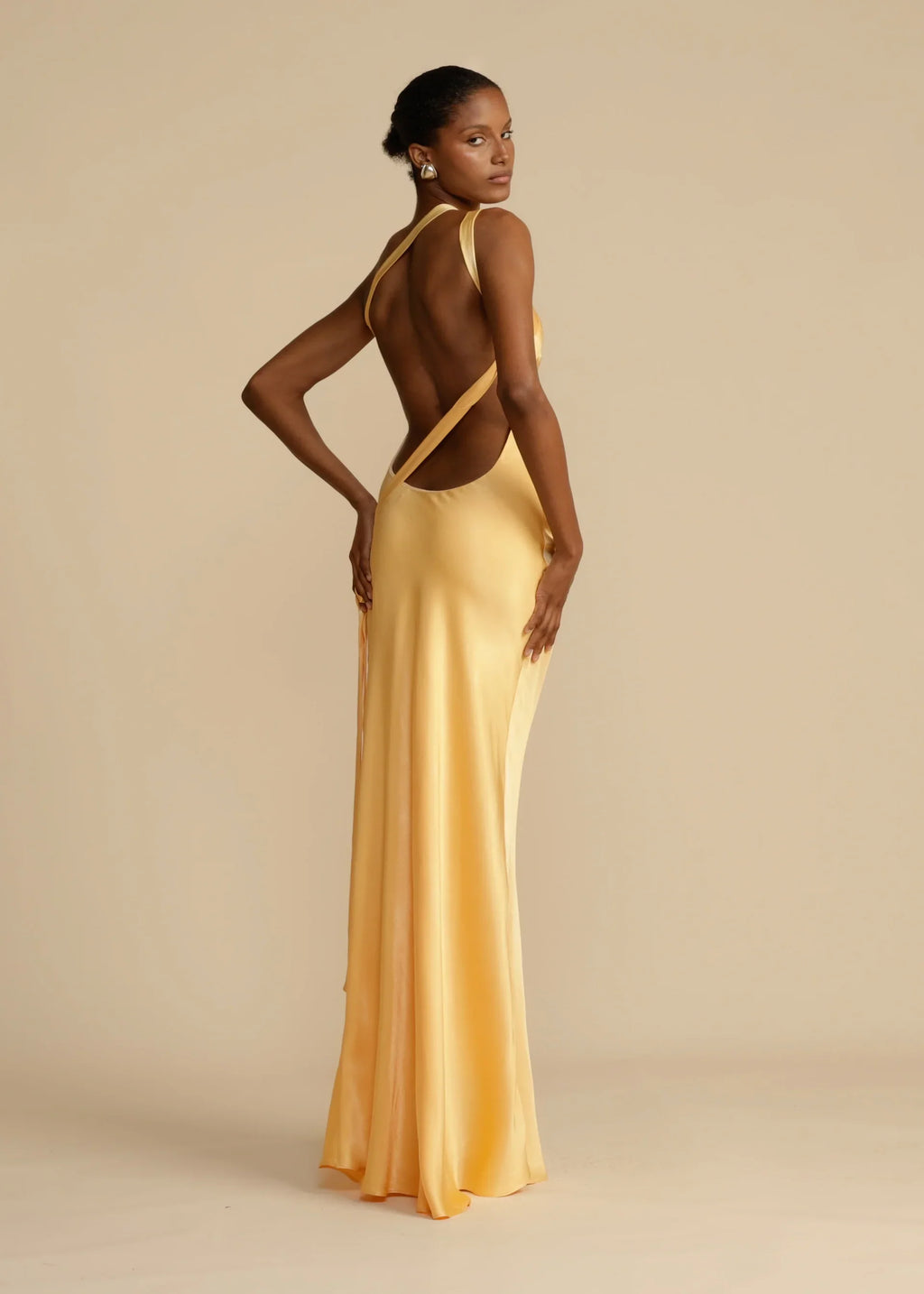 Moonlight Satin One-Shoulder Maxi Dress — Svelte Chic
