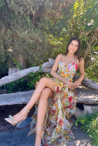 Saskia | Fırfırlı Maksi Elbise