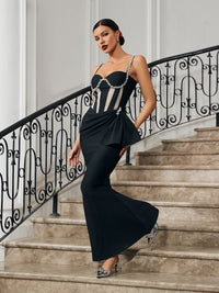 Aroa Kristal Denizkızı Bandaj Elbise