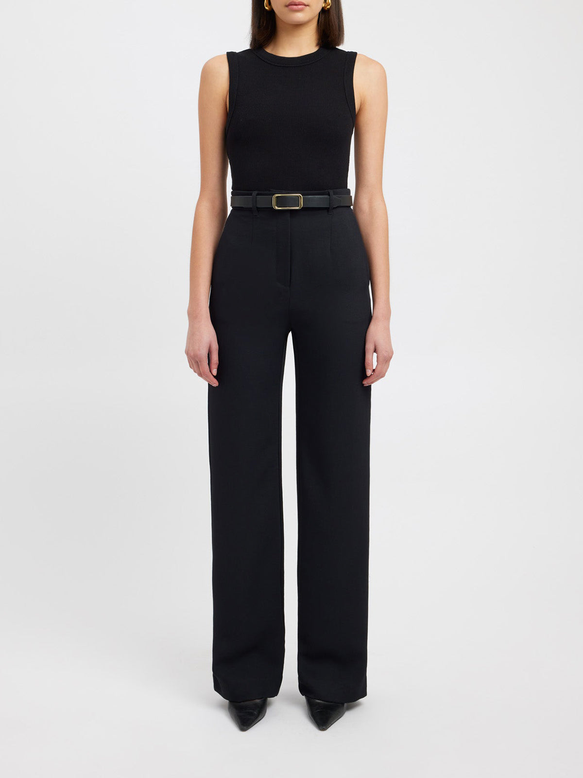 Woven Straight Leg Trousers — Svelte Chic