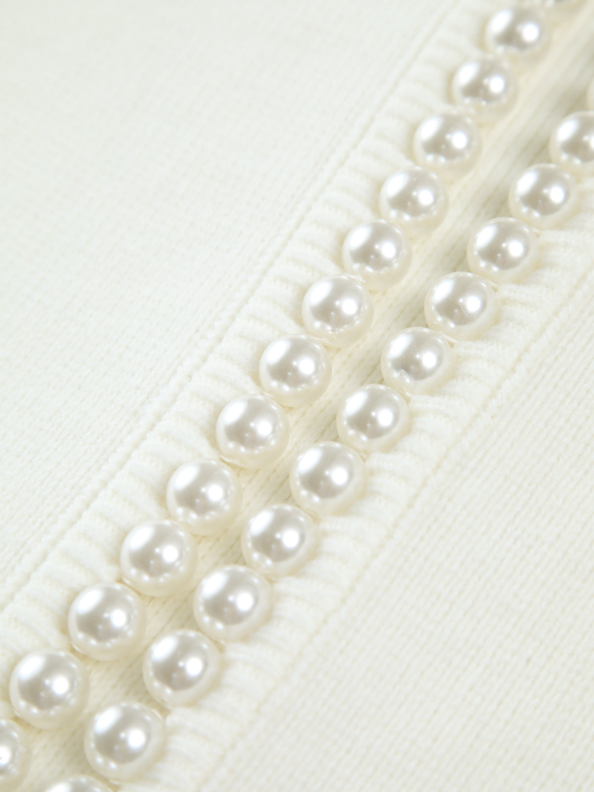 Pearl Trim Knit Cardigan — Svelte Chic