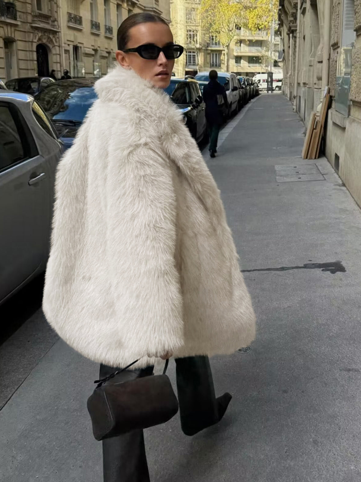 Oversized Faux Fur Coat — Svelte Chic