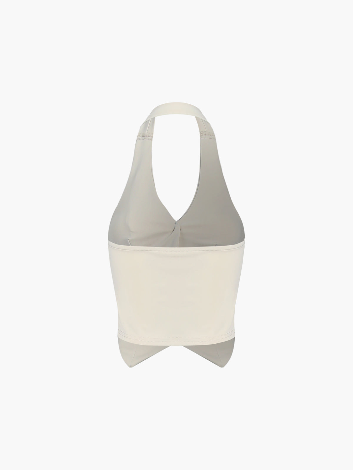 Halter Backless Waistcoat & Skirt Set — Apricot — Svelte Chic