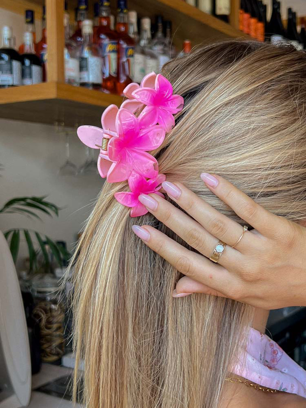Blossom Flower Hair Clip — Pink — Svelte Chic