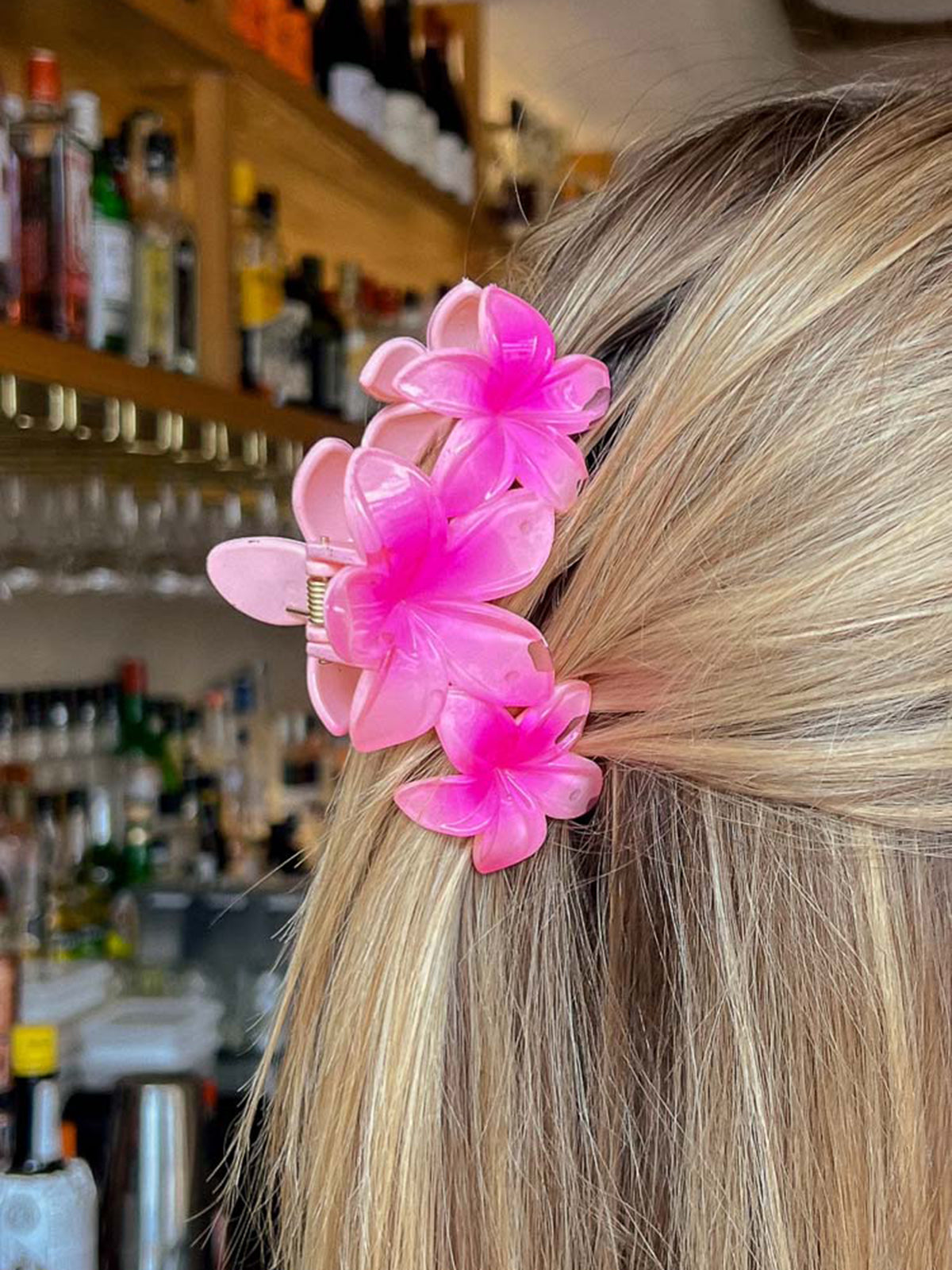 Blossom Flower Hair Clip — Pink in Pink — Svelte Chic