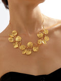 Vintage Leaf Necklace — Gold, 61 cm in Gold — Svelte Chic