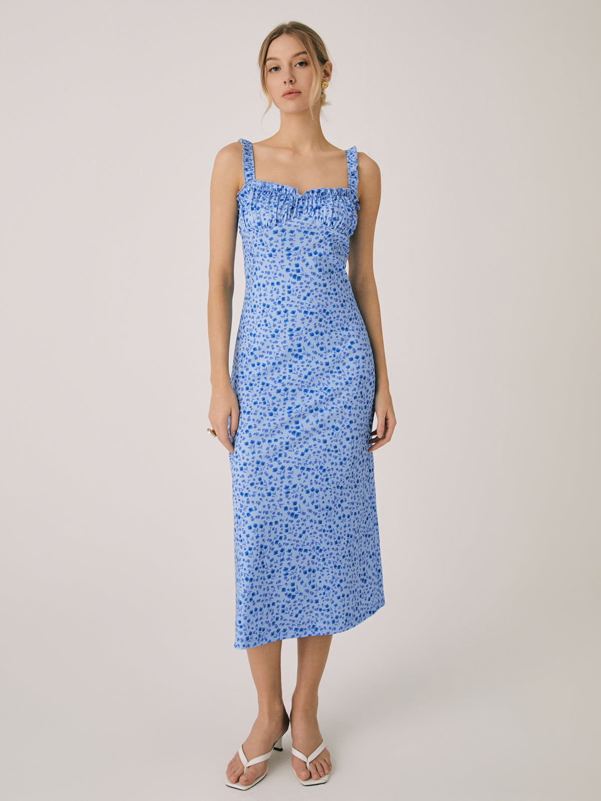 Floral Bohemian Cami Midi Dress — Pink — Svelte Chic