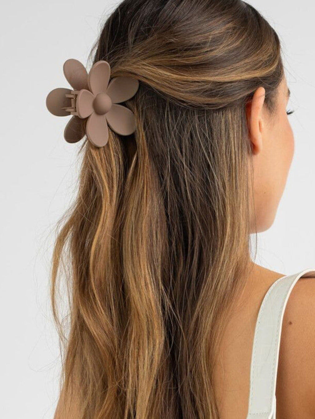 Blossom Matte Claw Clip — Brown in Brown — Svelte Chic