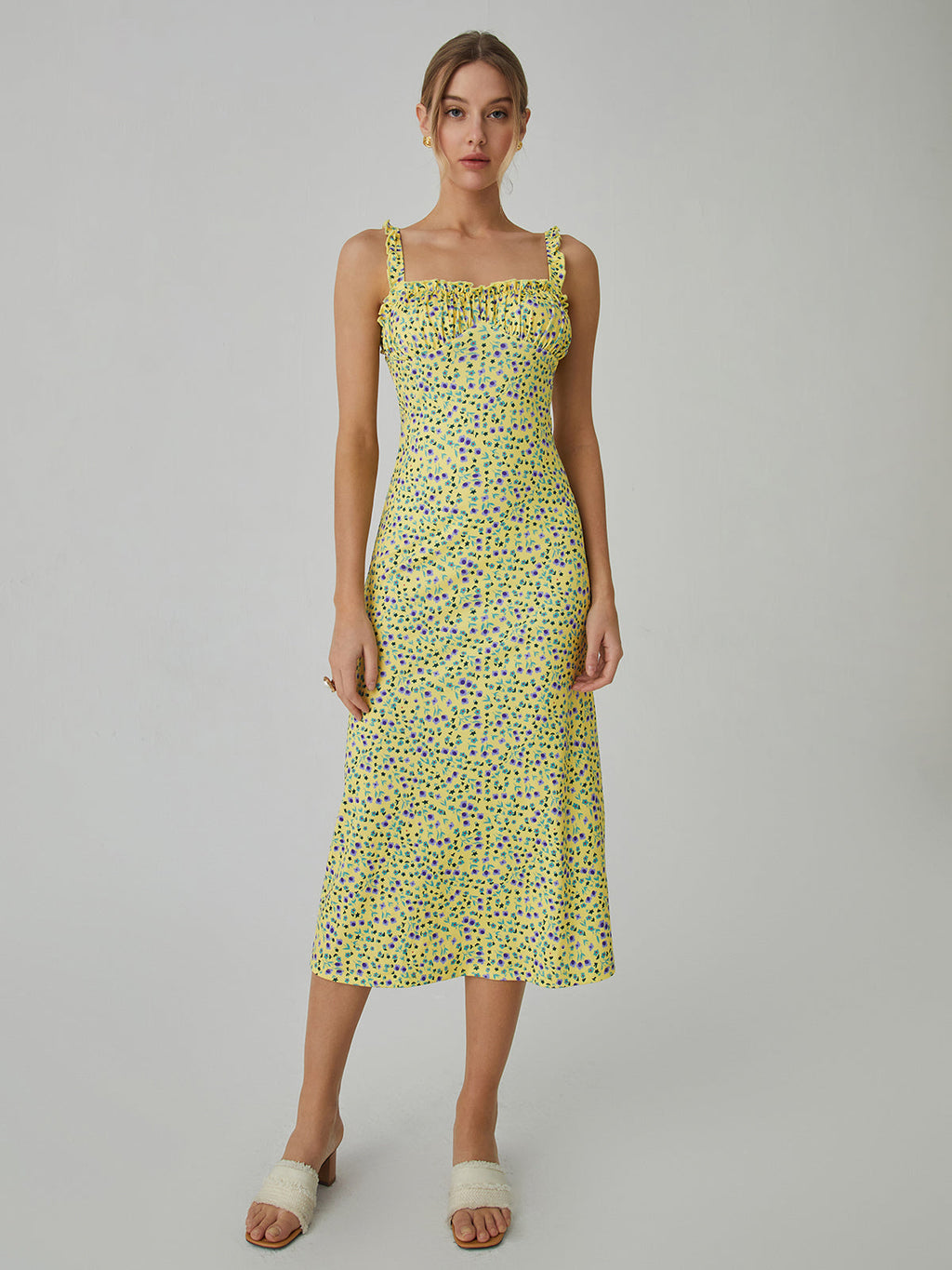 Floral Bohemian Cami Midi Dress — Pink — Svelte Chic