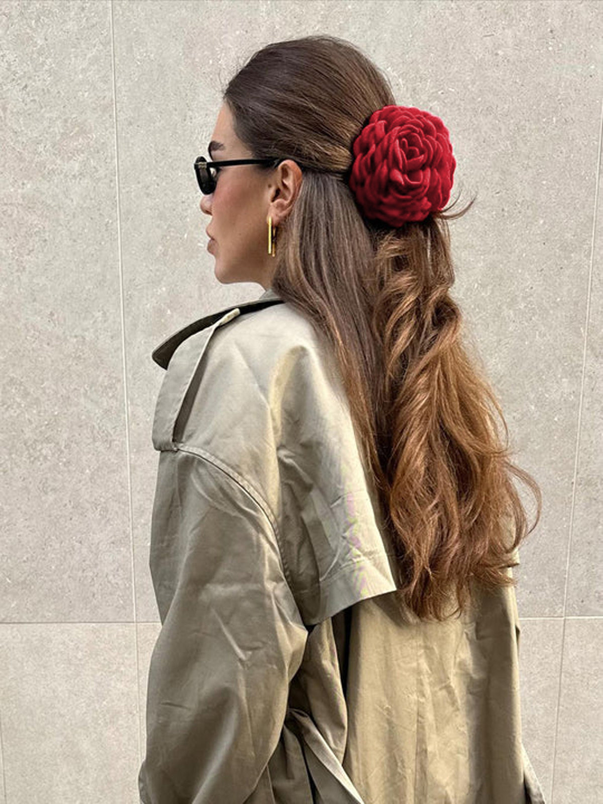 Large Rose Flower Hair Claw — Svelte Chic
