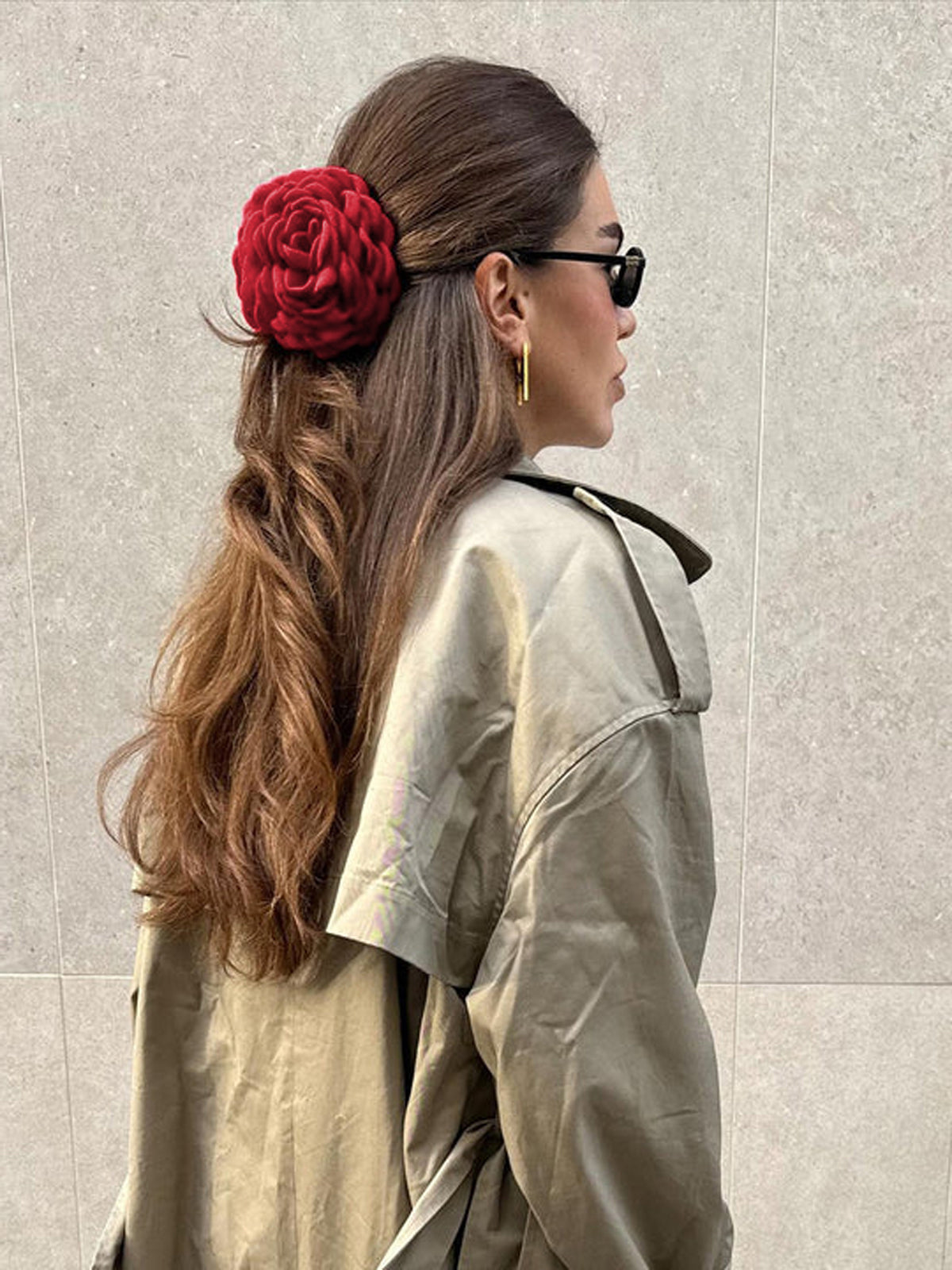 Large Rose Flower Hair Claw — Svelte Chic