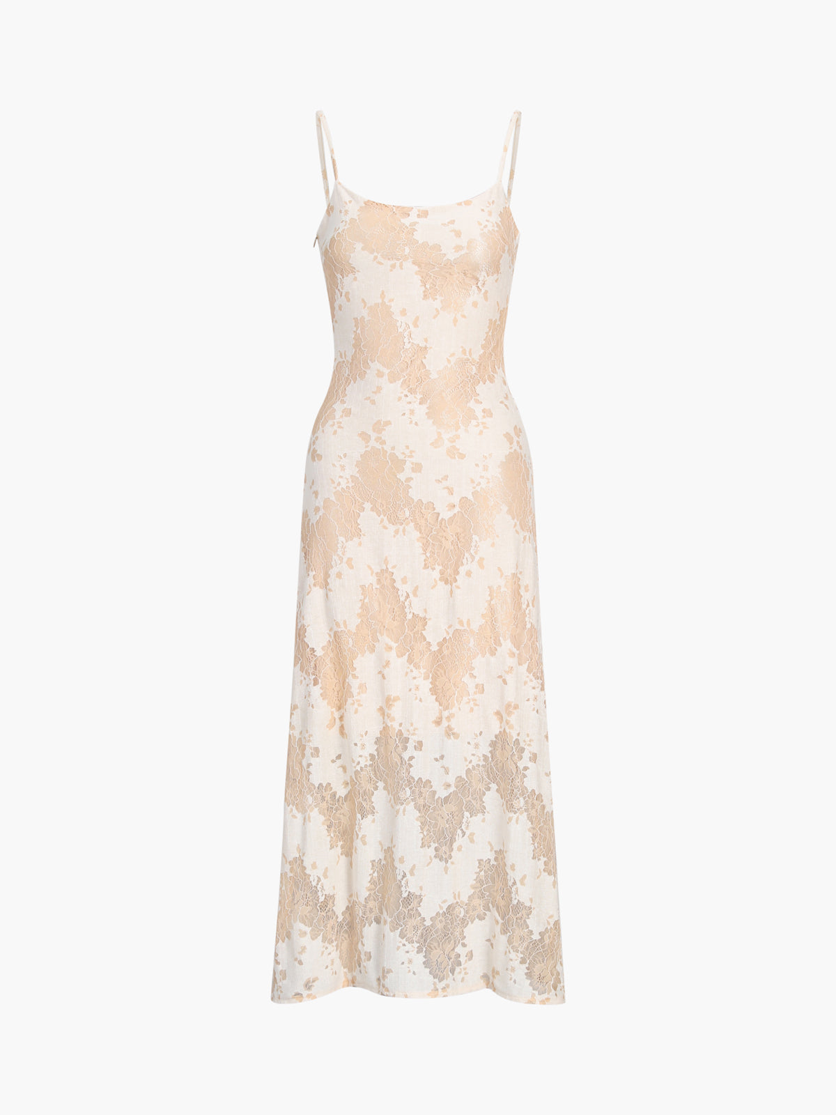Backless Criss-Cross Knotted Maxi Dress — Beige — Svelte Chic
