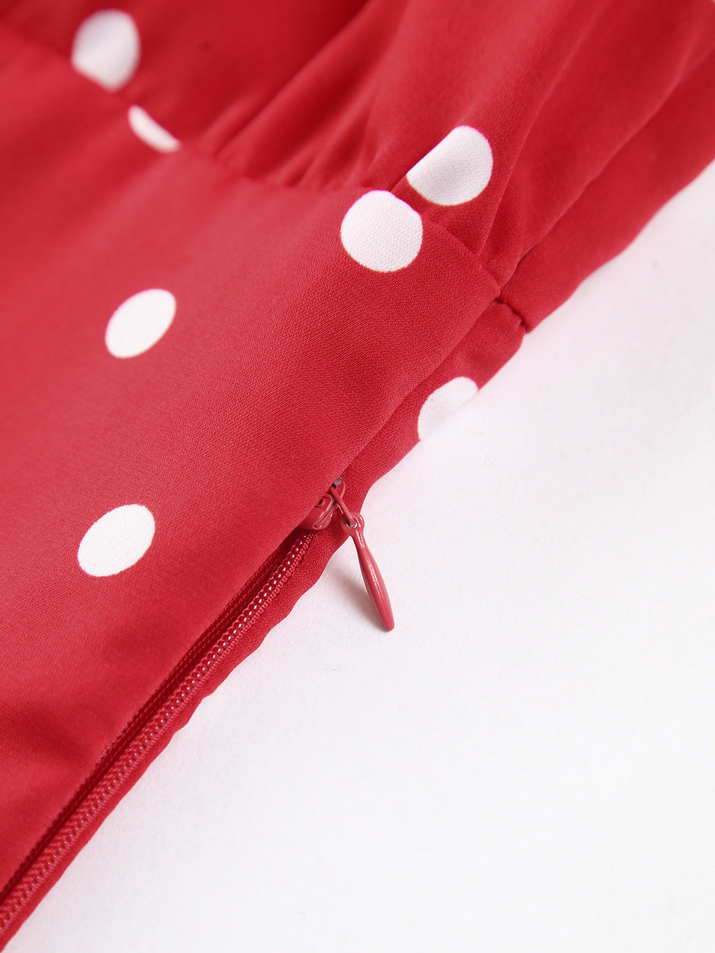 Polka Dot Sleeveless Top — Red Lettuce Edge — Svelte Chic