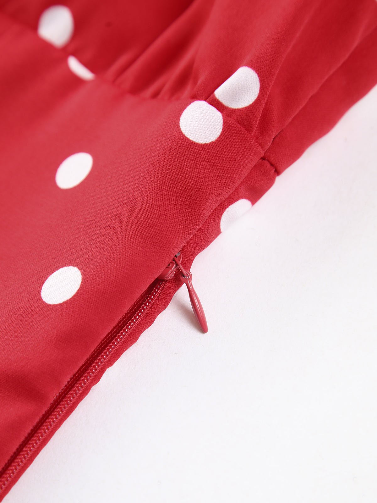 Polka Dot Sleeveless Top — Red Lettuce Edge — Svelte Chic