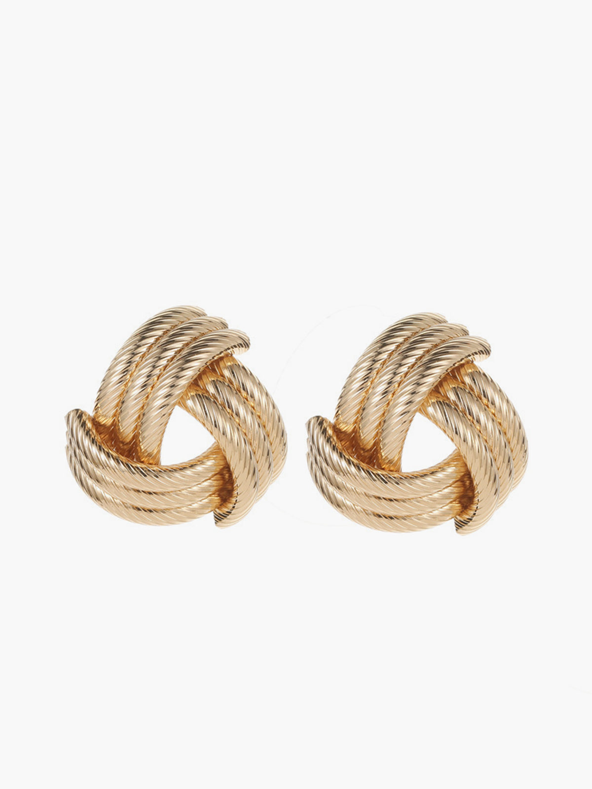 Vintage Knotted Earrings — Gold in Gold — Svelte Chic