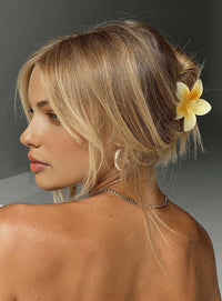 Модерна цветна щипка за коса с цвете от смола 