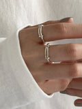 Minimalist Adjustable Silver Ring in Silver — Svelte Chic