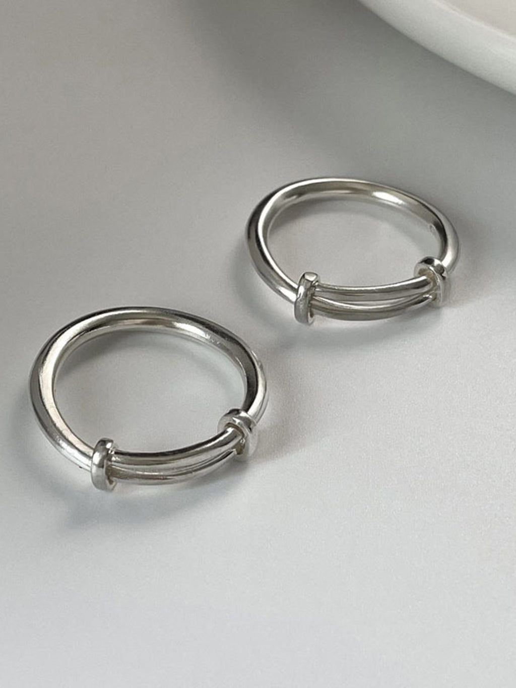 Minimalist Adjustable Silver Ring — Svelte Chic