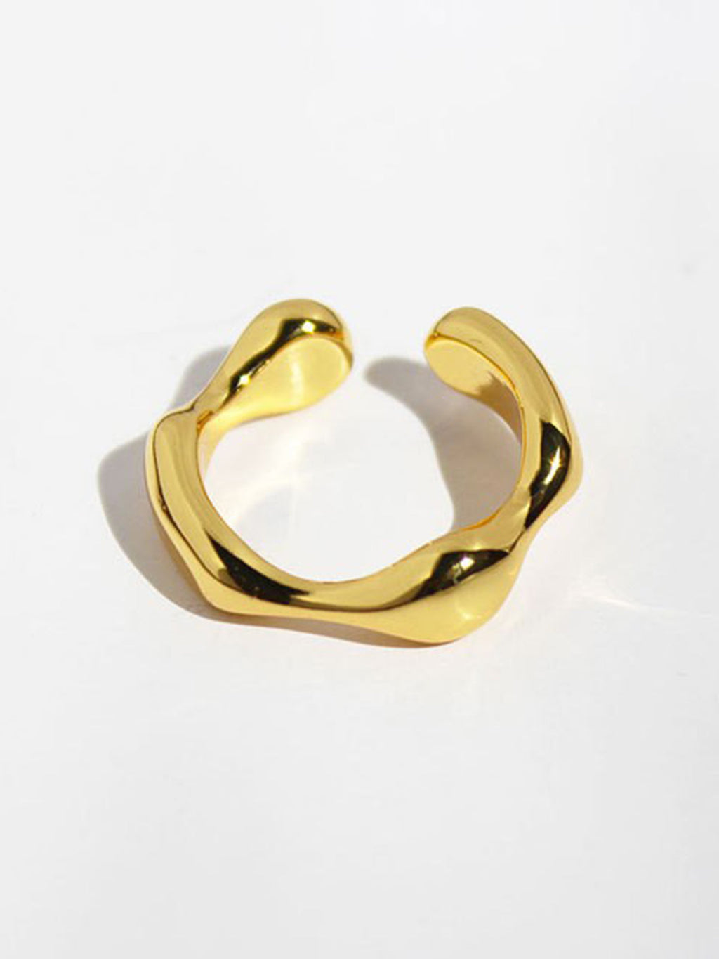 Irregular Wave Ring — Gold Copper — Svelte Chic