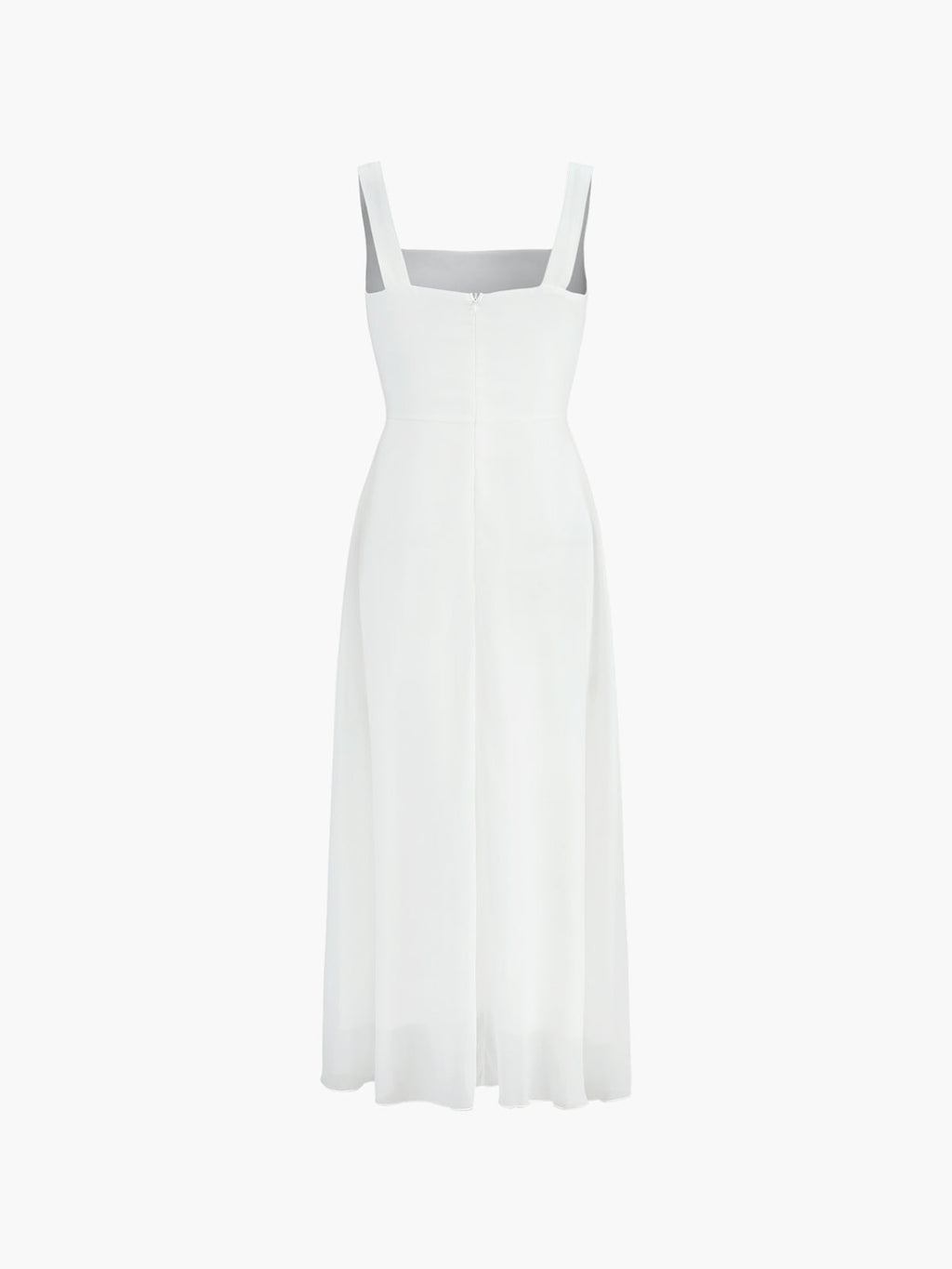 Semi-Sheer Square Neck Cami Maxi Dress — Svelte Chic