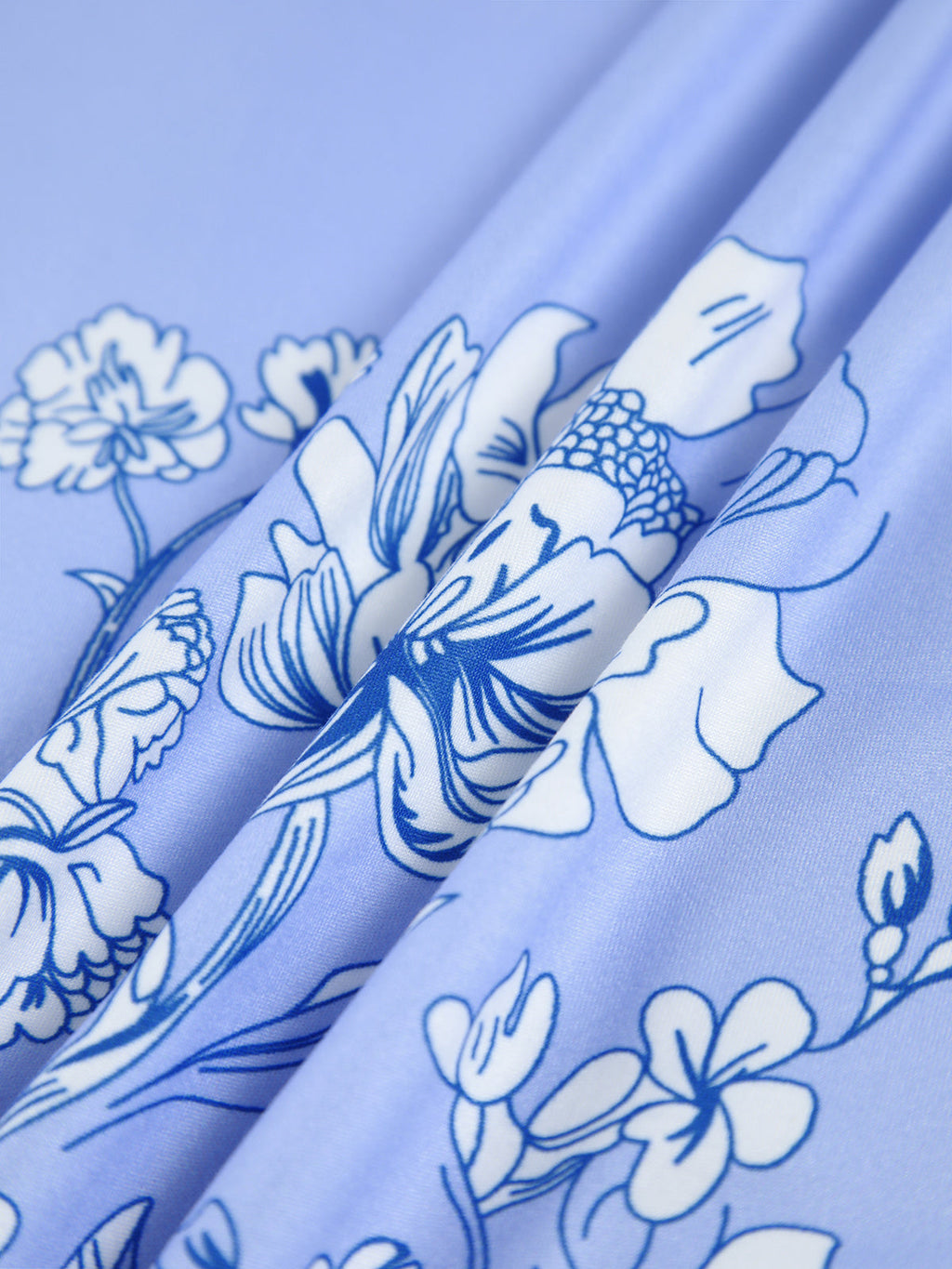 Floral Cami Maxi Dress — Light Blue — Svelte Chic