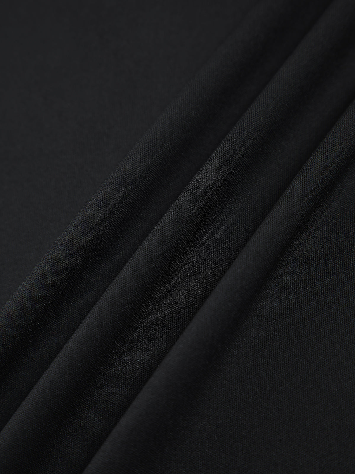 Ruffle Hem Square Neck Mini Dress — Black — Svelte Chic