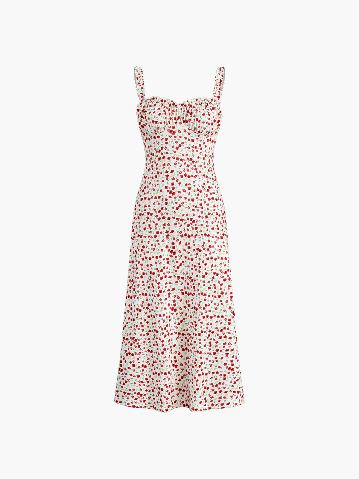 Floral Bohemian Cami Midi Dress — Pink — Svelte Chic