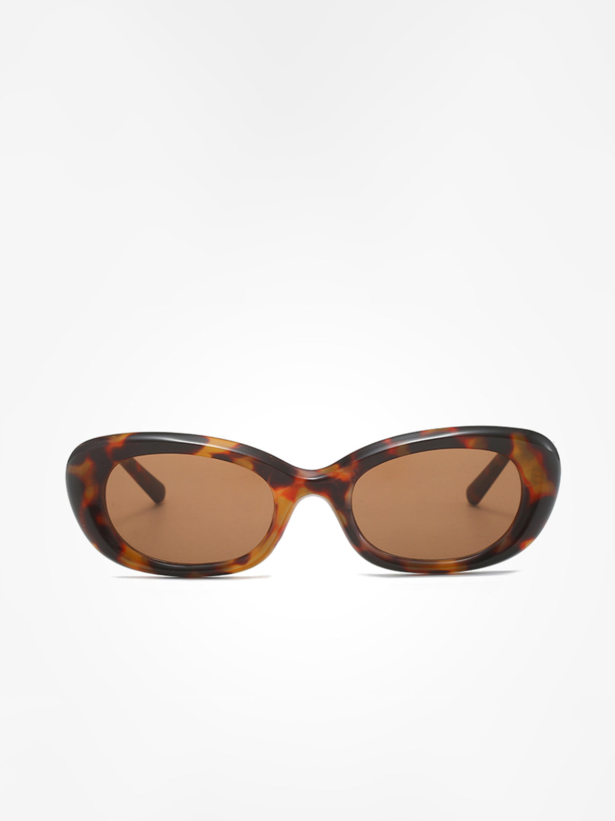 Tortoiseshell Round Sunglasses — Brown — Svelte Chic